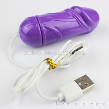 DE025/ Female USB Rechargeable Sex Toys Mini Vibrating Dildo Egg Bullets Vibrator